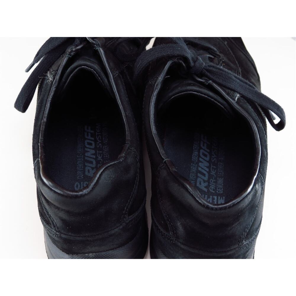 Mephisto Size 6.5 Sneaker Black Leather Medium Lace Up Women - Picture 8 of 11